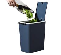 Pattumiera per riciclaggio da cucina, 13 litri, a prova di perdite, con coperchio, per camera da letto, soggiorno, bagno, uso domestico interno, appartamento, hotel