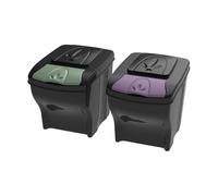 Pattumiera Poker Office Set 2X20LT, Plastica - Bama
