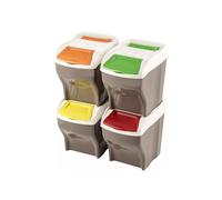 PATTUMIERA POKER PLUS DIFFERENZIATA SET 4 PATTUMIERE 108 LT BAMA SPAZZATURA