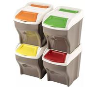 PATTUMIERA POKER PLUS DIFFERENZIATA SET 4 PATTUMIERE 108 LT BAMA SPAZZATURA