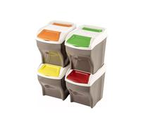 PATTUMIERA POKER PLUS DIFFERENZIATA SET 4 PATTUMIERE 108 LT BAMA SPAZZATURA