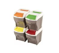 PATTUMIERA POKER PLUS DIFFERENZIATA SET 4 PATTUMIERE 108 LT BAMA SPAZZATURA