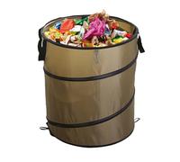 Pattumiera portatile per campeggio, per auto, compost, pieghevole, per giardino, escursioni, picnic, allenamento di sopravvivenza