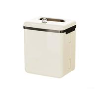 Pattumiera portatile pieghevole da parete per cucine, bagni e servizi igienici, con design salvaspazio e materiali resistenti per il controllo dei rifiuti (bianco1)