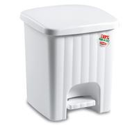 Pattumiera Quadra Pedalina Stefanplast Lt. 4,5 Bianco Stefanplast Sacchi per rif
