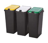 PATTUMIERA RACCOLTA DIFFERENZIATA SET 'BIDO'' 45 lt. cm 29 x 39 x 64,2 - TON...