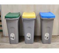 PATTUMIERA RACCOLTA DIFFERENZIATA STEFANPLAST 15-25-40LT GIALLO-BLU VERDE