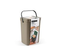 PERFETTO - 29126 - Pattumiera Gino - per rifiuti organici - 24 x 19 x 35,5 cm - 12 lt - marrone - Perfetto - 94947 - Conf. da 1 Pz. - 29126