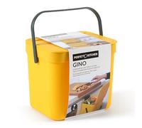 Perfetto PATTUMIERA UMIDO/RIFIUTI ORGANICI DA APPENDERE - coll. GINO - 7 lt. - Giallo