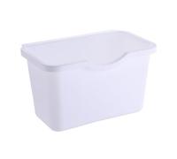 Pattumiera sospesa 17,5 x 8,5 x 12,5 cm Pattumiera da cucina per ripiano, pattumiera in plastica da 4 litri per armadio, bagno, camera da letto, ufficio, campeggio (Small White)