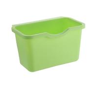 Pattumiera sospesa 17,5 x 8,5 x 12,5 cm Pattumiera da cucina per ripiano, pattumiera in plastica da 4 litri per armadio, bagno, camera da letto, ufficio, campeggio (Small Size Green)