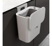Pattumiera sospesa da cucina con coperchio, pattumiera da parete, cucina, pattumiera da campeggio per auto, sospesa per ante di armadi, armadio, bagno, 27 x 13 x 29 cm