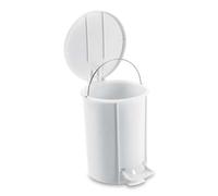 Pattumiera Spazzatura Bagno Domus Bianca 18 lt - GIGANPLAST - Coperchio Cucina