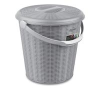 Stefanplast Pattumiera Elegance 29608 con coperchio 10 L Grigio