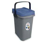 Pattumiera Ecosystem 7 Litri Con Manico Azzurra Blu Stefanplast