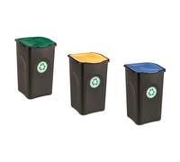 Pattumiera Stefanplast PF70693 ECOVerde Set 3 Recycling Colori assorti