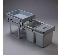 Pattumiera Tank 40 con vassoio estraibile in plastica 2x16 LT