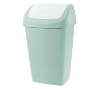 Tontarelli Pattumiera Aurora 8101384ACF – coperchio basculante 25 L – Salvia/Bianco
