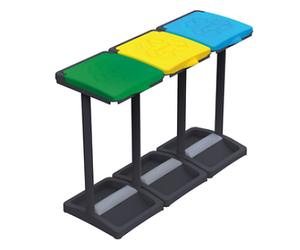 PATTUMIERE PATTUMIERA PORTASACCHI IN PVC A 3 COPERCHI