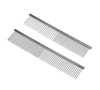 Patty Both Confezione da 2 spazzole per cani e gatti, in acciaio inox, per rimuovere grovigli e nodi, strumento professionale per la toelettatura di cani a pelo lungo e corto, 16 cm e 19 cm