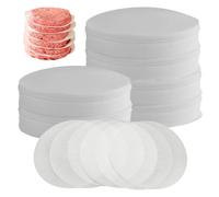 Patty Paper 500pcs Hamburger Round Hamburger Patty, rotondo da 5, 1 pollici, pergamena di fogli di cera non stick per cibo, forno, congelatore a microonde