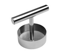 Patty Pressa per hamburger in acciaio inox, strumento per modellare la carne a rilascio facile, gadget da cucina multifunzione per preparare pasti, campeggio, grigliate, feste