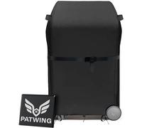 PATWING Copertura Barbecue Da Esterno,Copri Barbecue Da Esterno Impermeabile,Tessuto Oxford 600D Resistente Impermeabile Anti-UV,Per la protezione di Copertura barbecue universale (Nero, 80*70*115cm)