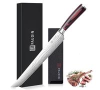 PAUDIN Coltello da carne 30 cm estremamente affilato, coltello da prosciutto, coltello da salmone, coltello da cucina in acciaio inossidabile di alta qualità con impugnatura ergonomica in legno