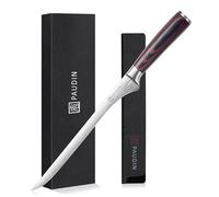 PAUDIN Coltello da prosciutto 25 cm, coltello da cucina professionale in acciaio inox tedesco 1.4116 - lama di precisione per fette sottilissime, con impugnatura ergonomica in legno