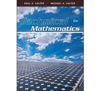 Paul A. Calter Michael A. Calter Technical Mathematics (Copertina rigida)
