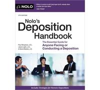 Paul Bergman Jason Light David Babbe Nolo's Deposition Handbook (Tascabile)