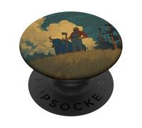 Paul Bunyan e Babe il Bue Blu PopSockets PopGrip Adesivo