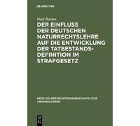 Paul Burian Der Einfluß der deutschen Naturrechtslehre auf di (Copertina rigida)