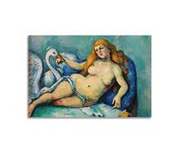 Paul Cezanne - Stampa artistica da parete con leda e il cigno di Leda e il cigno, stampa artistica da appendere per camera da letto, 30,5 x 45,7 cm