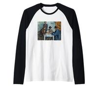 Paul Cezanne The Card Players Maglia con Maniche Raglan