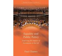 Paul Chaney Equality and Public Policy (Tascabile) Gender Studies in Wales