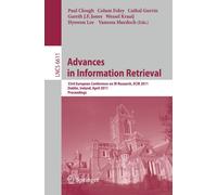 Paul Clough Col Advances in Information Retrieval: 33rd European Con (Tascabile)