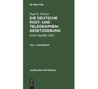Paul D Fischer Postrecht (Copertina rigida) Sammlung Guttentag