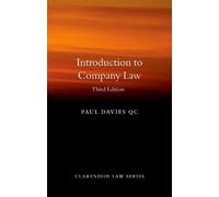 Paul Davies Introduction to Company Law (Copertina rigida) Clarendon Law Series