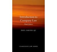 Paul Davies Introduction to Company Law (Tascabile) Clarendon Law Series