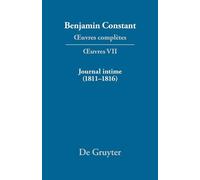 Paul Delbouille Journal intime (1811-1816). Carnet. Livres de (Copertina rigida)