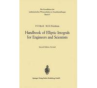 Paul F. Byrd Morris D Handbook of Elliptic Integrals for Engineers a (Tascabile)