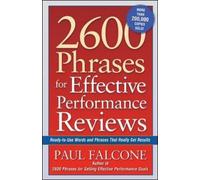 Paul Falcone 2600 Phrases for Effective Performance Reviews (Tascabile)