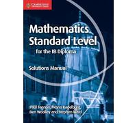 Paul Fannon Ben Woolley Vesn Mathematics for the IB Diploma Standar (Tascabile)