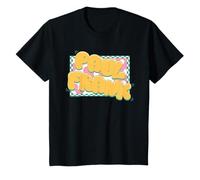 Paul Frank - Cornice a Scacchi con Testo a Bolle Gialle per Bambini Maglietta