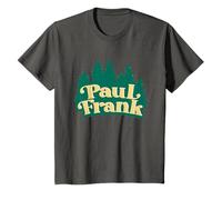 Paul Frank Forest Green Trees Camping Logo Bambini Maglietta