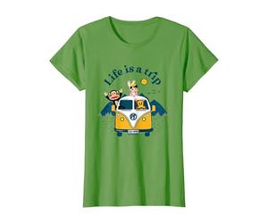 Paul Frank Julius & Co La Vita è Un Camper di Viaggio Maglietta, Donna, Erba, M