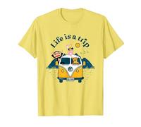 Paul Frank Julius & Co La Vita è Un Camper di Viaggio Maglietta, Uomo, Limone, XXL