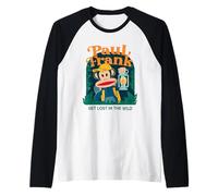 Paul Frank Julius Monkey Si perde nel Campeggio Selvaggio Maglia con Maniche Raglan