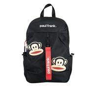 Paul Frank Zaino Tempo Libero CR Group | Licenza Ufficiale 18L | Ragazzi | Nero con Patch Gommate Julius | Vano Laptop | Schienale Imbottito
